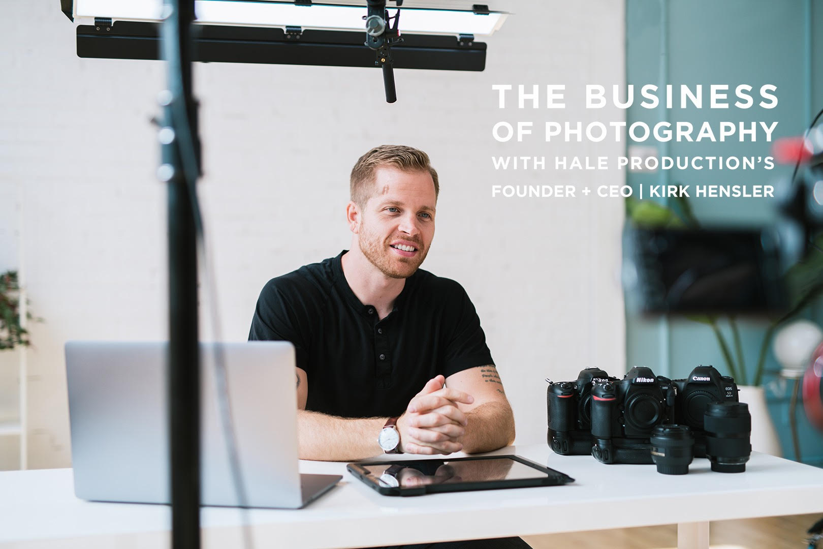 Kirk Hensler founder and CEO of Hale Productions hosting "The Business of Photography" course 